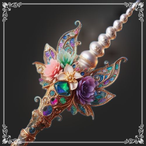 ユニコーンの角から作られた神秘的な魔法の杖